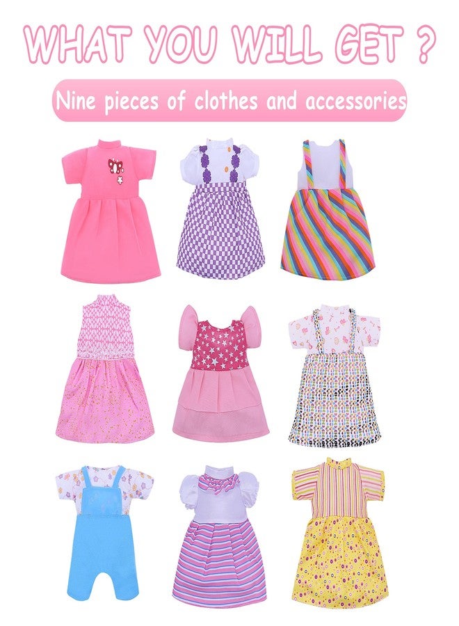 MLcnleS 12 Inch Baby Doll Clothing - Girls Baby Dolls Clothing Include 2 underw, 1 Plate, 1 Fork, 1 Spoon, 2 Bowls, and 1 Pacifier Accessories, Gifts for 3 + Year Old Girl - Image 2